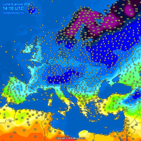 Trenutne temperature vazduha