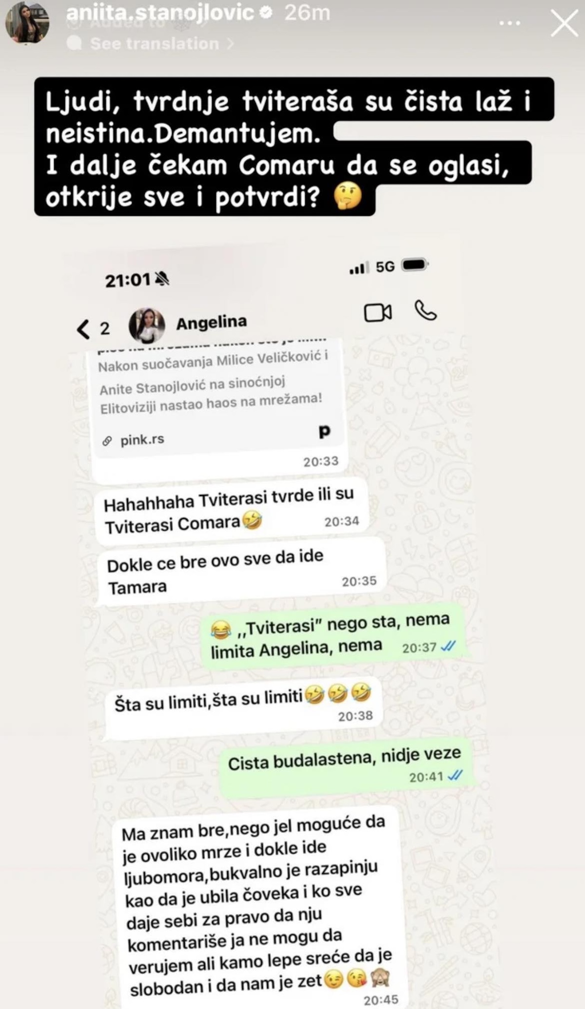 Isplivala prepiska! U jeku skandala o Anitinoj navodnoj aferi sa Reljom Popovićem oglasila se njena majka