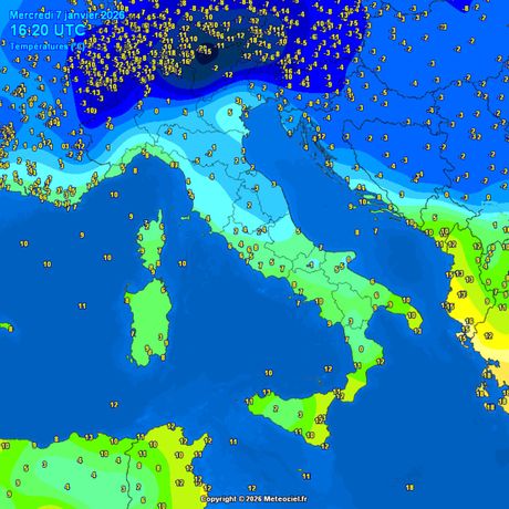 Trenutne temperature vazduha