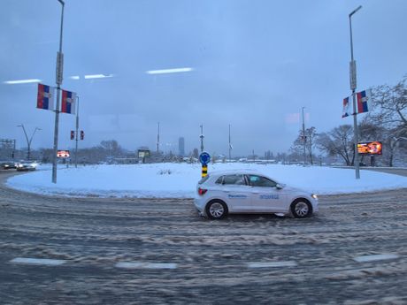 Beograd, jutro, sneg