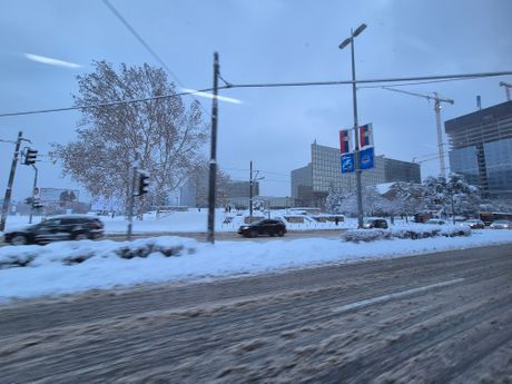 Beograd, jutro, sneg