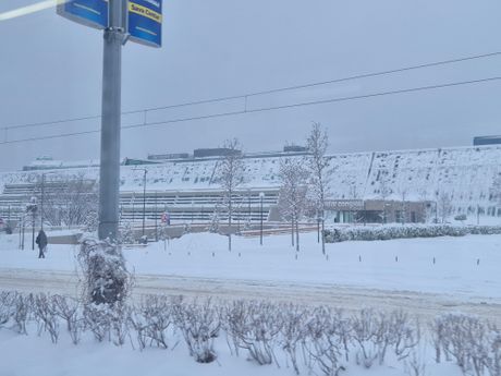 Beograd, jutro, sneg