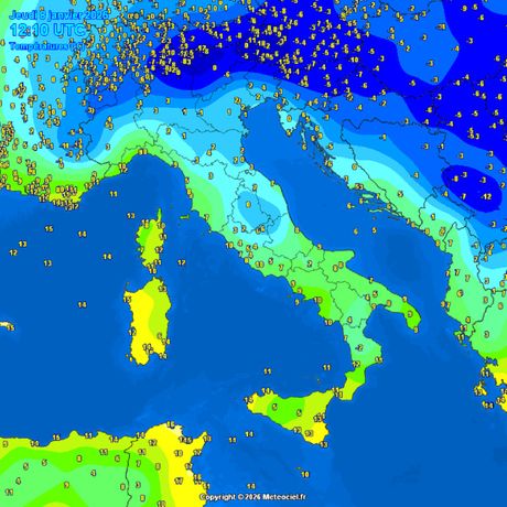 Trenutne temperature vazduha