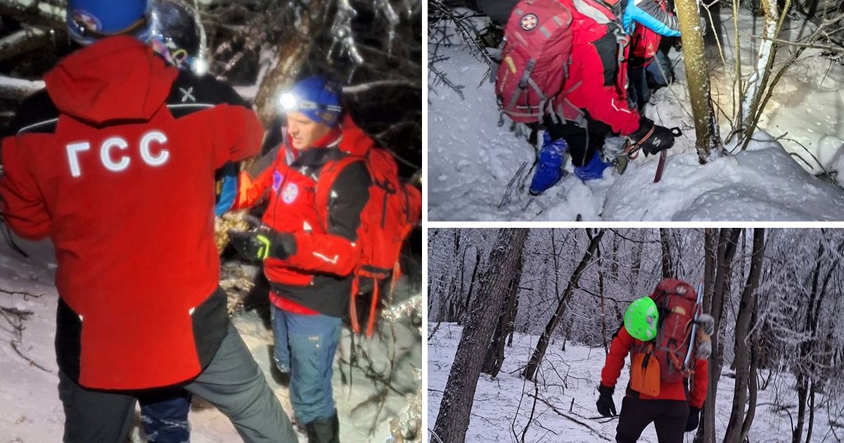 Prve slike sa Rtnja: Gorska služba spasila planinare koji su se izgubili u snegu, akcija trajala 4 sata
