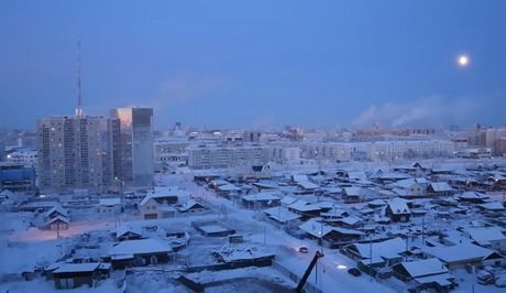 Jakutsk zima minus grejanje