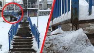 Urušile se stepenice na Čukaričkoj padini: Ovo je prizor s lica mesta