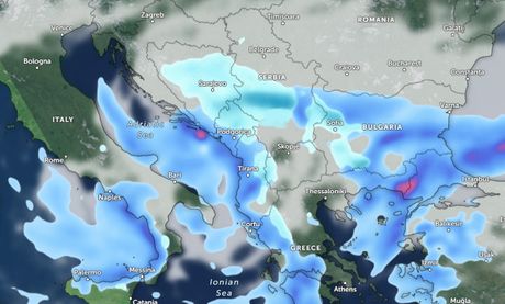 Padavine i trenutne temperature vazduha