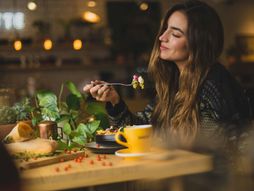 ručak, doručak, večera, devojka, žena, jelo, hrana