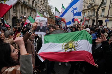 Iran, protesti, izraelske zastave
