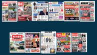 NASLOVNE STRANE SUTRAŠNJIH NOVINA: Prelistavanje štampe za četvrtak, 15. januar 2026. godine