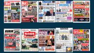 NASLOVNE STRANE SUTRAŠNJIH NOVINA: Prelistavanje štampe za četvrtak, 15. januar 2026. godine