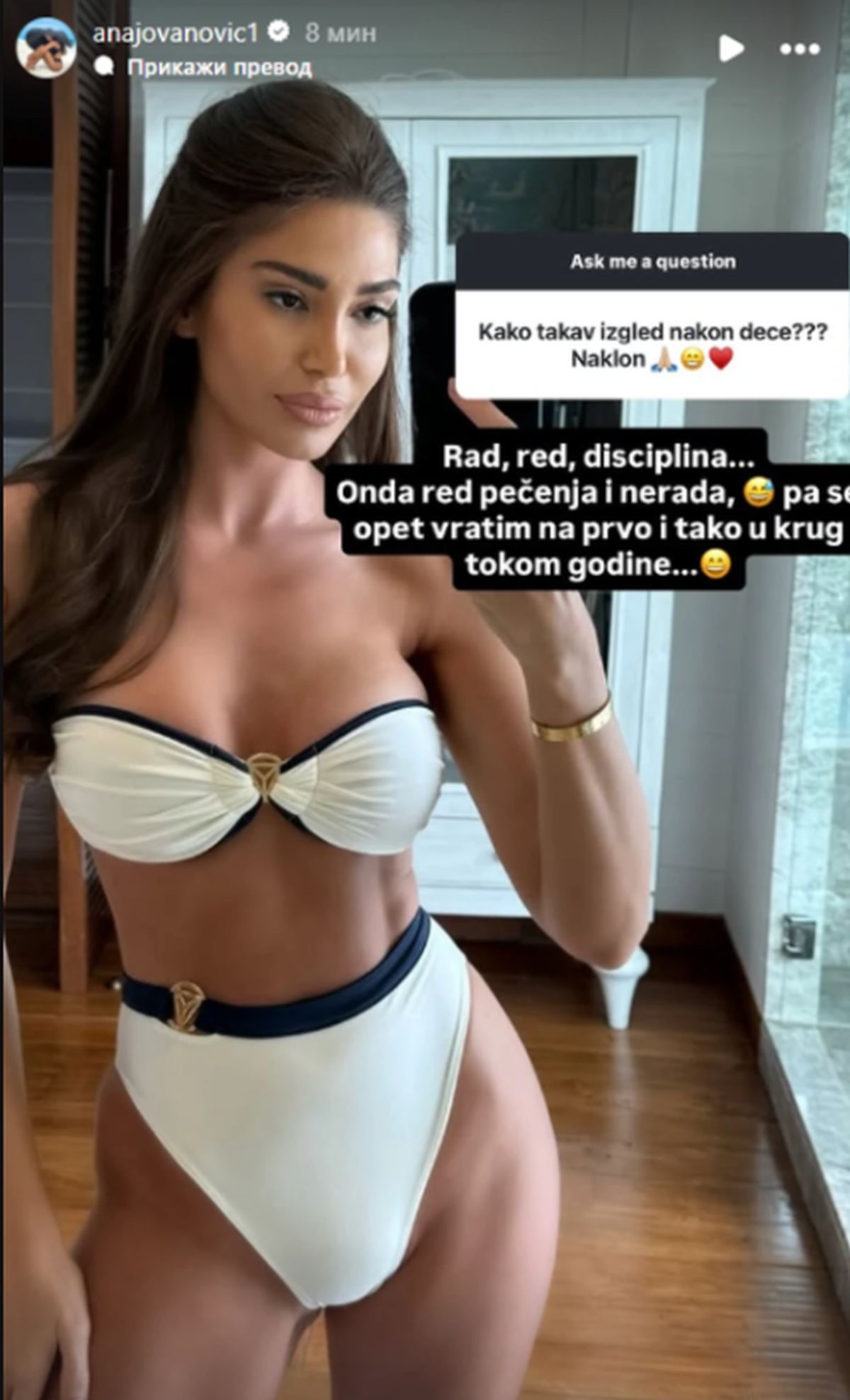 Jede šta god poželi a grmi kako izgleda: Žena našeg pevača je bomba, sada je otkrila tajnu svog dobrog izgleda