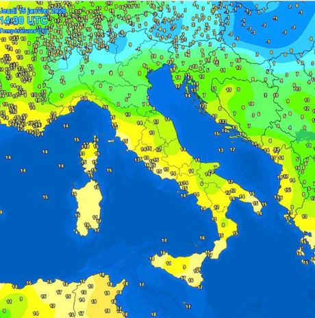 Trenutne temperature vazduha