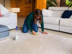 žena, tepih, čišćenje