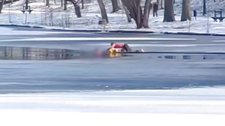 Devojčica spasena iz zaleđenog jezera