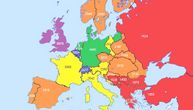 Objavljena mapa Evrope: Preko Srbije piše 1.565, Hrvatske 2.124, a BiH 1.539