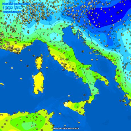 Trenutne temperature vazduha