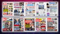 NASLOVNE STRANE SUTRAŠNJIH NOVINA: Prelistavanje štampe za sredu, 21. januar 2026. godine