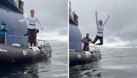 LUDOST I HRABROST Bivša predsednica Hrvatske na Antarktiku uskočila u ledeno more