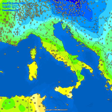 Trenutne temperature vazduha