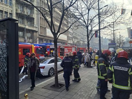 Vatrogasci, Terazije, požar