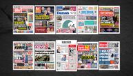 NASLOVNE STRANE SUTRAŠNJIH NOVINA: Prelistavanje štampe za nedelju, 25. januar 2026. godine