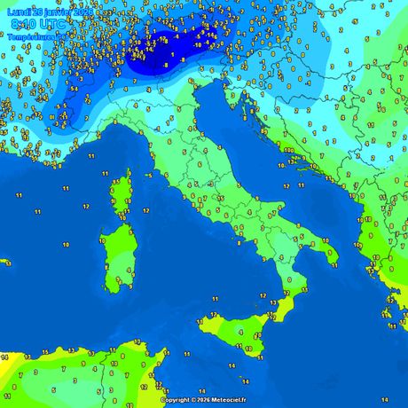 Trenutne temperature vazduha