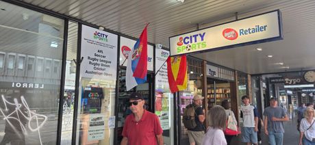 Zastava Kraljevine Srbije u Melburnu