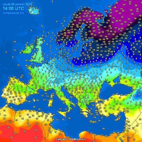 Trenutne temperature vazuduha