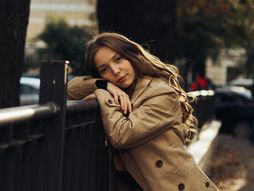 žena, slika, poziranje