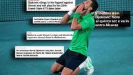 Ovako svetski mediji pišu o pobedi Novaka protiv Sinera: "Nole je večan, a Siner čovek, Legenda, Veličanstven"