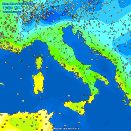 Trenutne temperature vazduha