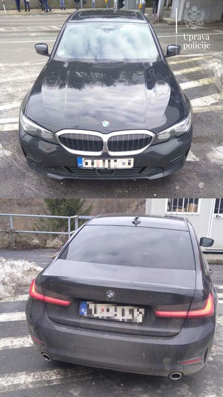 BMW, zaplena, crna gora