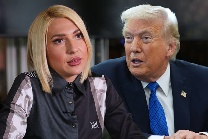 Jovana Jeremić i Donald Tramp