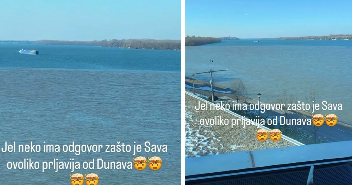 Svi se pitaju zašto je Sava "prljava", a Dunav nije: Ove slike su uzbunile građane, stigao je zvaničan odgovor