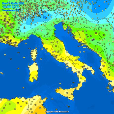 Trenutne temperature vazduha