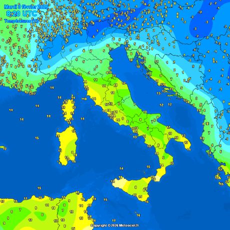 Trenutne temperature vazduha