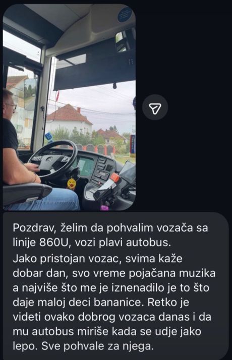 Vozač, gradski prevoz, Beograd, linija 860U