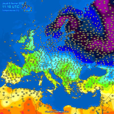 Trenutne temperature vazduha
