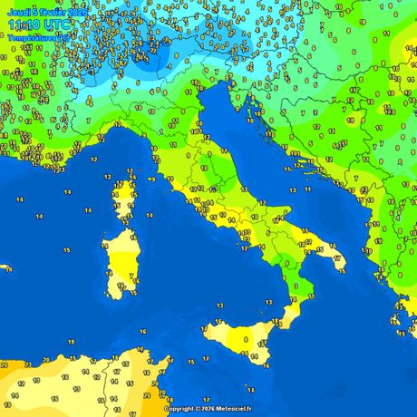 Trenutne temperature vazduha