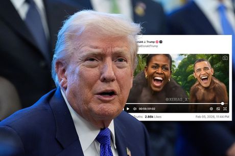 Donald Tramp. Mišel i Barak Obama