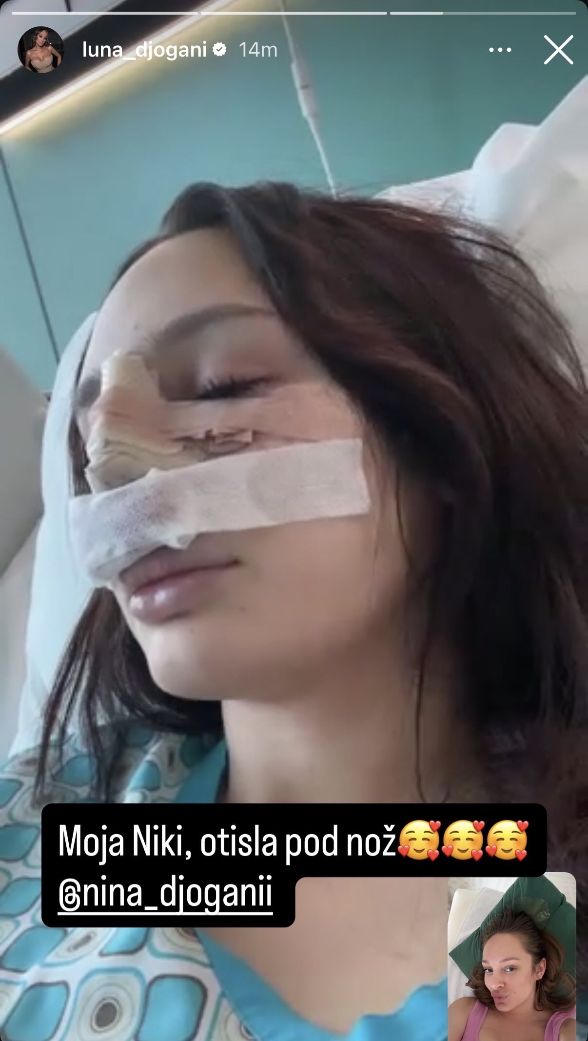 Operisana Nina Đogani! Luna se odmah oglasila, prizor iz bolnice je bolan: "Moja Niki..."