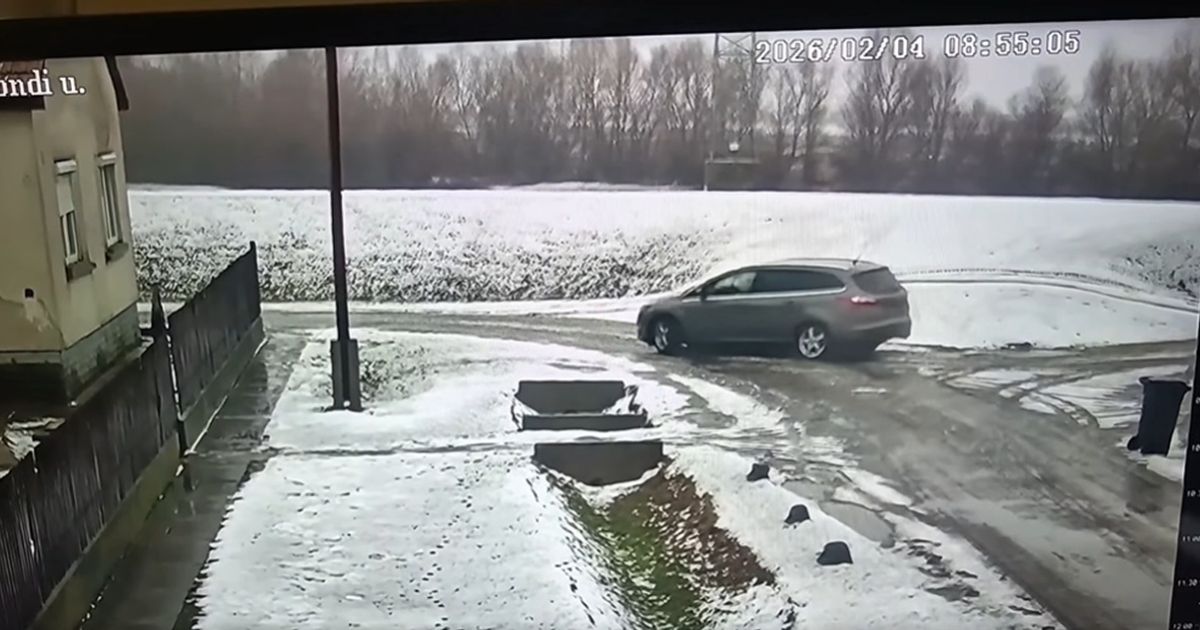 Horror Footage from the Balkans: Dad Parked in Front of Kindergarten, Leading to a Moment Every Parent Fears