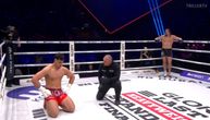 Glory 105: Miloš Cvjetićanin bacio u nokdaun Marokanca, spasilo ga zvono za kraj runde!