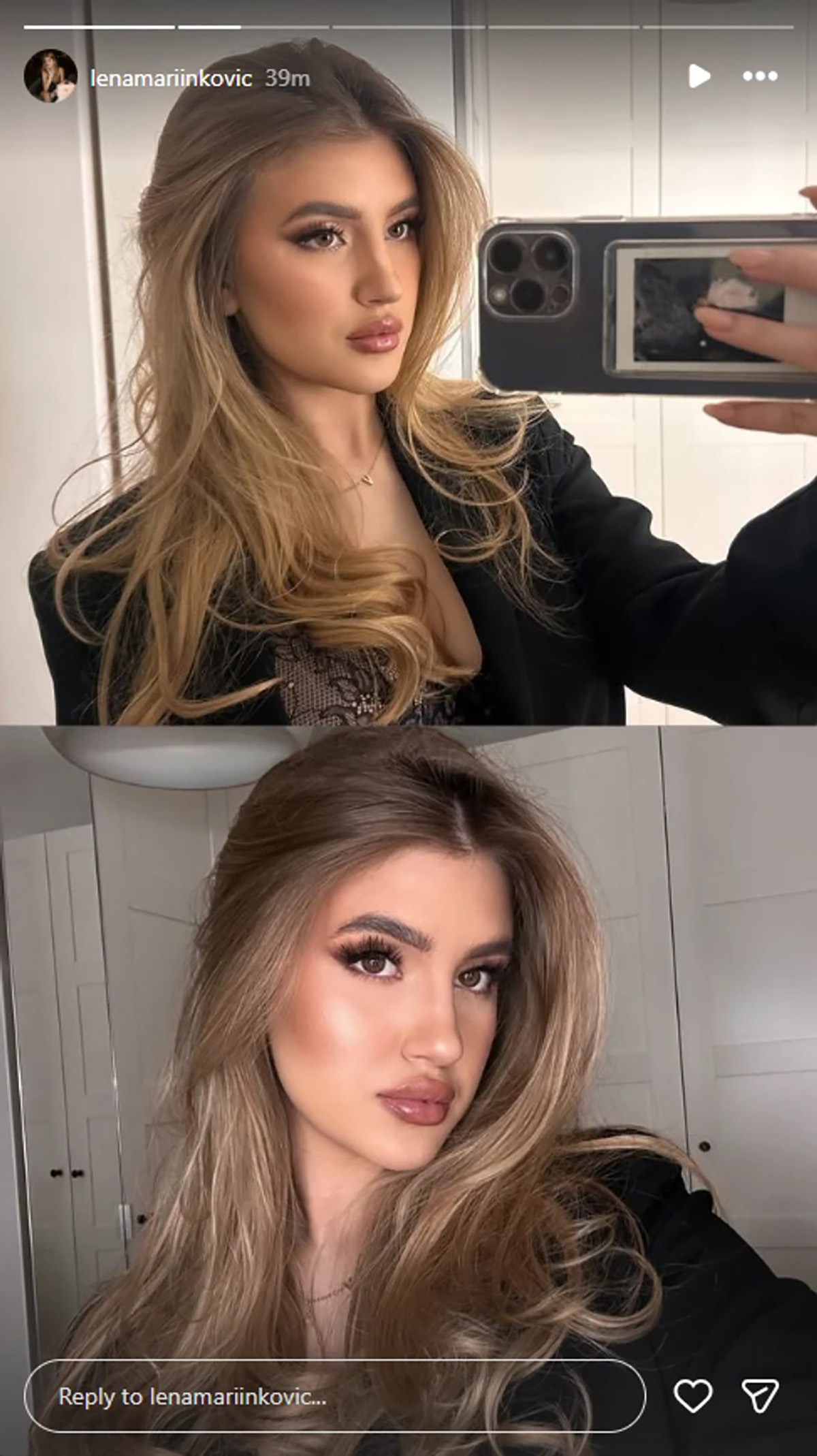 Gocina ćerka se ful sredila pa zavodljivo pozirala: Objavila selfi sa top šminkom, reagovala i Hana Ikodinović