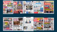 NASLOVNE STRANE SUTRAŠNJIH NOVINA: Prelistavanje štampe za utorak, 10. februar 2026. godine