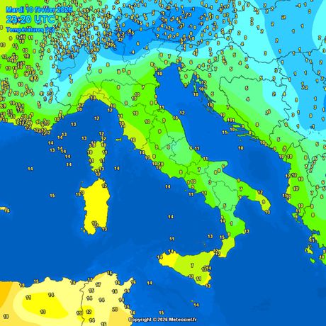 Trenutne temperature vazduha
