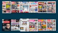 NASLOVNE STRANE SUTRAŠNJIH NOVINA: Prelistavanje štampe za četvrtak, 12. februar 2026. godine