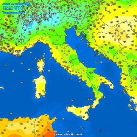 Trenutne temperature vazduha
