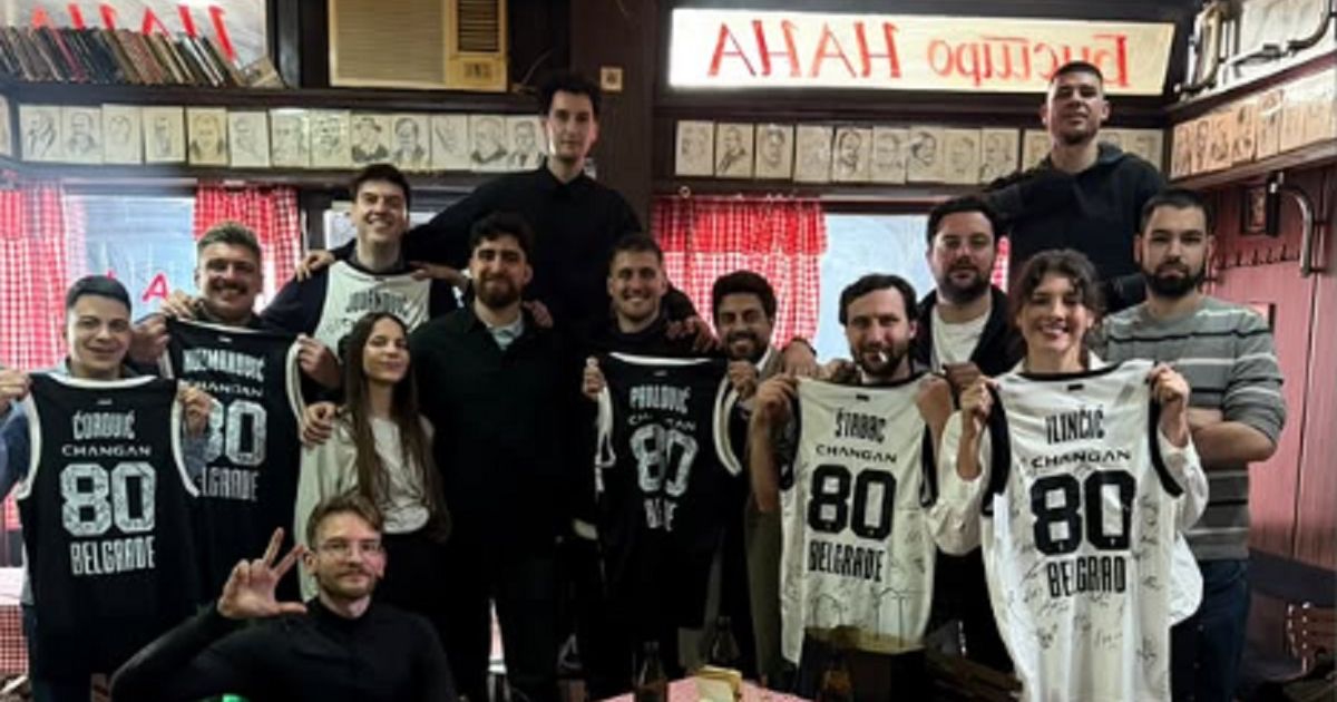 What is Partizan planning with famous actors before Real? Everyone gathered, and in their hands were the black and white jerseys
